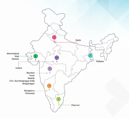 Business Footprint India Map